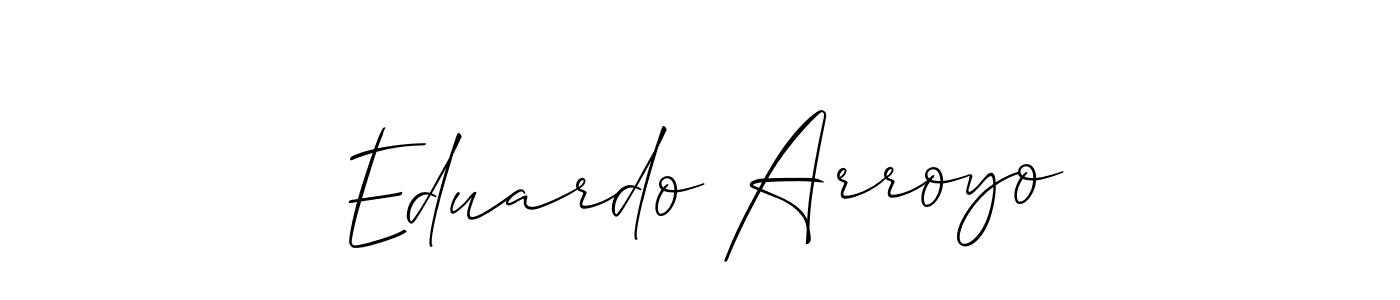 if you are searching for the best signature style for your name Eduardo Arroyo. so please give up your signature search. here we have designed multiple signature styles  using Allison_Script. Eduardo Arroyo signature style 2 images and pictures png
