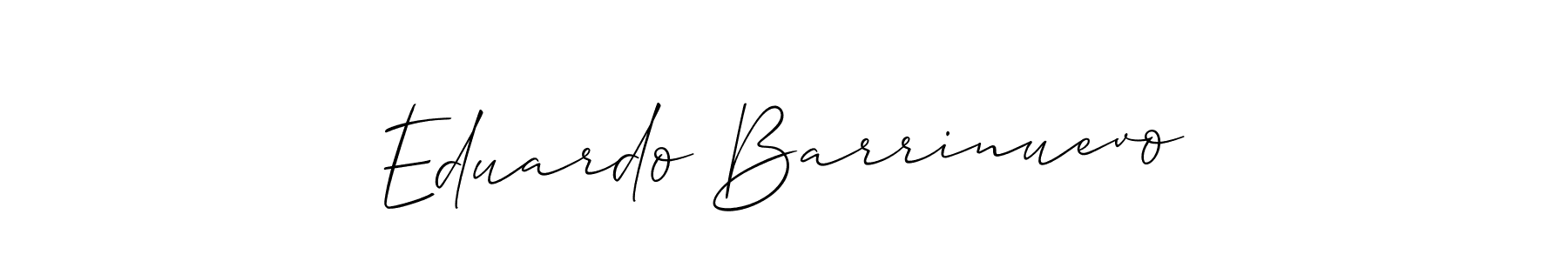 How to make Eduardo Barrinuevo signature? Allison_Script is a professional autograph style. Create handwritten signature for Eduardo Barrinuevo name. Eduardo Barrinuevo signature style 2 images and pictures png