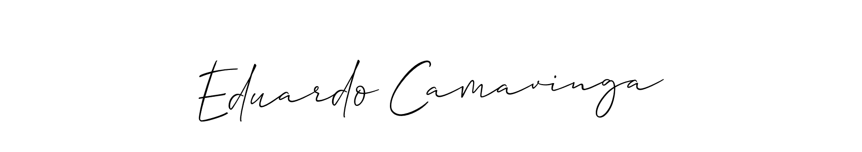 Allison_Script is a professional signature style that is perfect for those who want to add a touch of class to their signature. It is also a great choice for those who want to make their signature more unique. Get Eduardo Camavinga name to fancy signature for free. Eduardo Camavinga signature style 2 images and pictures png