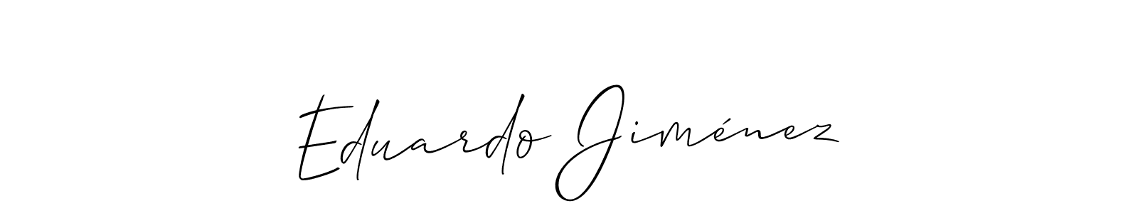 How to Draw Eduardo Jiménez signature style? Allison_Script is a latest design signature styles for name Eduardo Jiménez. Eduardo Jiménez signature style 2 images and pictures png