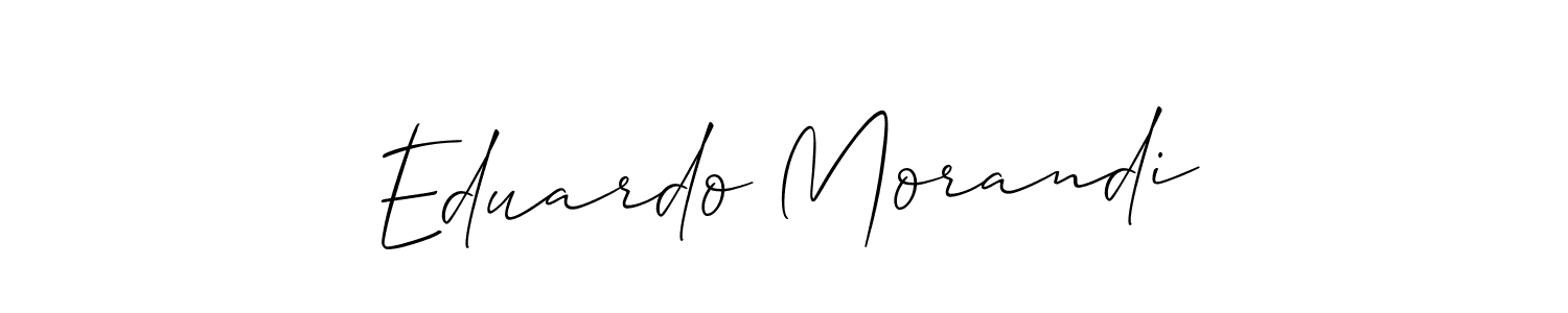 Also You can easily find your signature by using the search form. We will create Eduardo Morandi name handwritten signature images for you free of cost using Allison_Script sign style. Eduardo Morandi signature style 2 images and pictures png