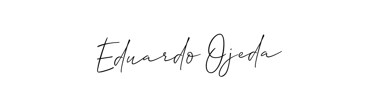 The best way (Allison_Script) to make a short signature is to pick only two or three words in your name. The name Eduardo Ojeda include a total of six letters. For converting this name. Eduardo Ojeda signature style 2 images and pictures png