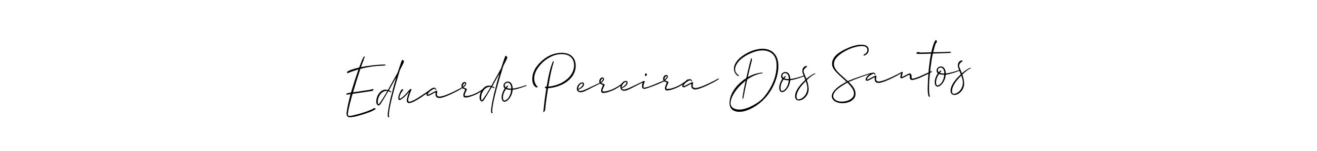 Also You can easily find your signature by using the search form. We will create Eduardo Pereira Dos Santos name handwritten signature images for you free of cost using Allison_Script sign style. Eduardo Pereira Dos Santos signature style 2 images and pictures png