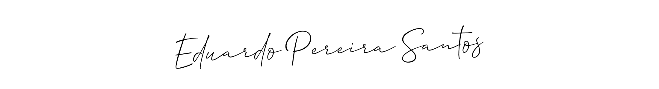 You should practise on your own different ways (Allison_Script) to write your name (Eduardo Pereira Santos) in signature. don't let someone else do it for you. Eduardo Pereira Santos signature style 2 images and pictures png