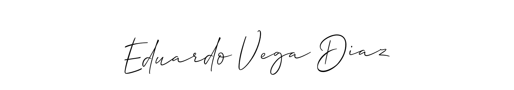 Also You can easily find your signature by using the search form. We will create Eduardo Vega Diaz name handwritten signature images for you free of cost using Allison_Script sign style. Eduardo Vega Diaz signature style 2 images and pictures png