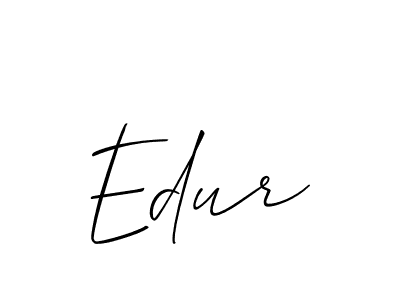 Make a beautiful signature design for name Edur. Use this online signature maker to create a handwritten signature for free. Edur signature style 2 images and pictures png