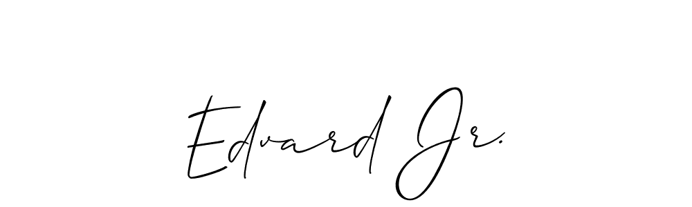 Edvard Jr. stylish signature style. Best Handwritten Sign (Allison_Script) for my name. Handwritten Signature Collection Ideas for my name Edvard Jr.. Edvard Jr. signature style 2 images and pictures png