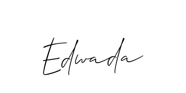 You should practise on your own different ways (Allison_Script) to write your name (Edwada) in signature. don't let someone else do it for you. Edwada signature style 2 images and pictures png
