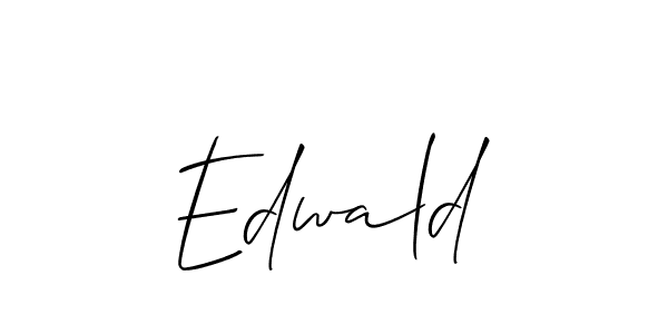 Design your own signature with our free online signature maker. With this signature software, you can create a handwritten (Allison_Script) signature for name Edwald. Edwald signature style 2 images and pictures png