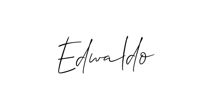 How to make Edwaldo signature? Allison_Script is a professional autograph style. Create handwritten signature for Edwaldo name. Edwaldo signature style 2 images and pictures png