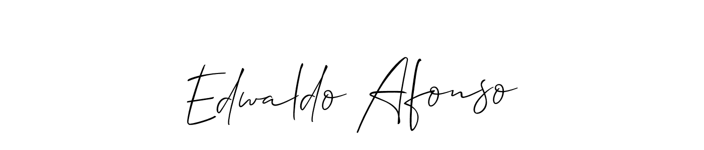 Allison_Script is a professional signature style that is perfect for those who want to add a touch of class to their signature. It is also a great choice for those who want to make their signature more unique. Get Edwaldo Afonso name to fancy signature for free. Edwaldo Afonso signature style 2 images and pictures png