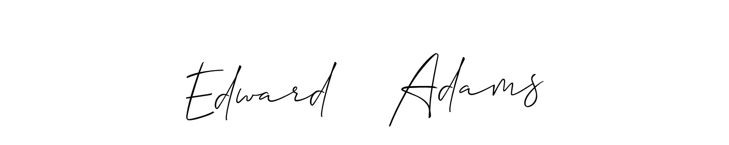 It looks lik you need a new signature style for name Edward    Adams. Design unique handwritten (Allison_Script) signature with our free signature maker in just a few clicks. Edward    Adams signature style 2 images and pictures png