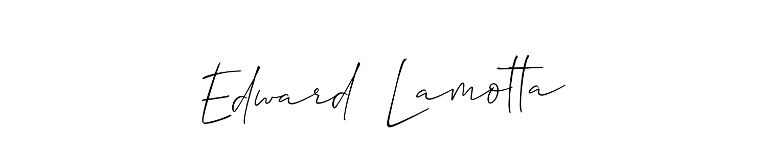 Also we have Edward  Lamotta name is the best signature style. Create professional handwritten signature collection using Allison_Script autograph style. Edward  Lamotta signature style 2 images and pictures png