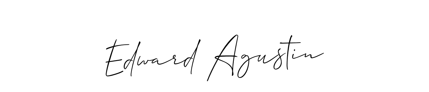 It looks lik you need a new signature style for name Edward Agustin. Design unique handwritten (Allison_Script) signature with our free signature maker in just a few clicks. Edward Agustin signature style 2 images and pictures png