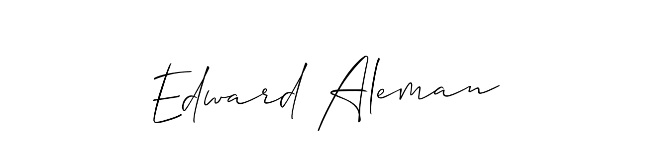 Also we have Edward Aleman name is the best signature style. Create professional handwritten signature collection using Allison_Script autograph style. Edward Aleman signature style 2 images and pictures png