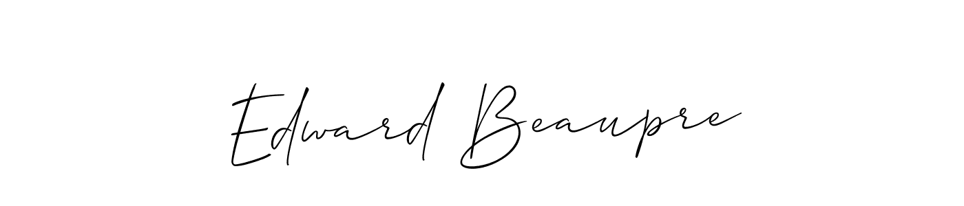 Check out images of Autograph of Edward Beaupre name. Actor Edward Beaupre Signature Style. Allison_Script is a professional sign style online. Edward Beaupre signature style 2 images and pictures png