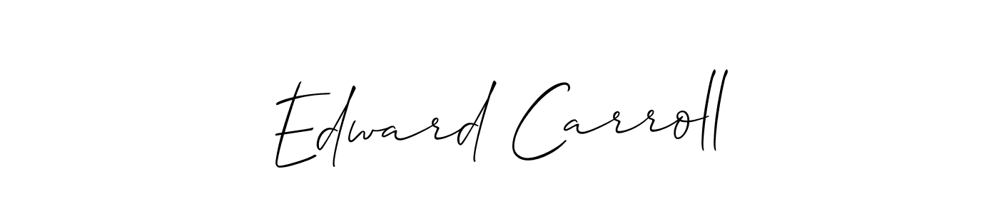 if you are searching for the best signature style for your name Edward Carroll. so please give up your signature search. here we have designed multiple signature styles  using Allison_Script. Edward Carroll signature style 2 images and pictures png