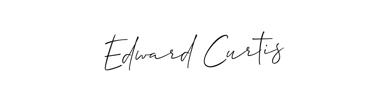 Design your own signature with our free online signature maker. With this signature software, you can create a handwritten (Allison_Script) signature for name Edward Curtis. Edward Curtis signature style 2 images and pictures png