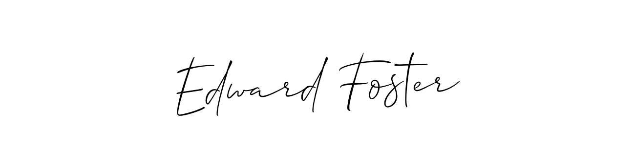 Design your own signature with our free online signature maker. With this signature software, you can create a handwritten (Allison_Script) signature for name Edward Foster. Edward Foster signature style 2 images and pictures png