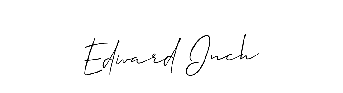 Design your own signature with our free online signature maker. With this signature software, you can create a handwritten (Allison_Script) signature for name Edward Inch. Edward Inch signature style 2 images and pictures png