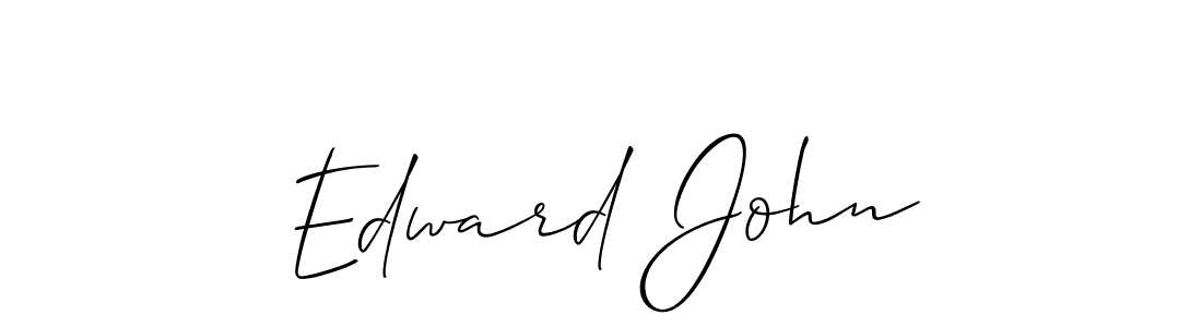 You should practise on your own different ways (Allison_Script) to write your name (Edward John) in signature. don't let someone else do it for you. Edward John signature style 2 images and pictures png