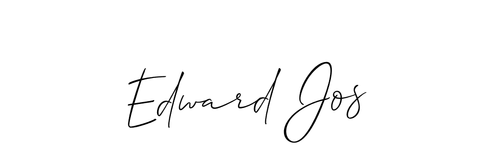 Make a beautiful signature design for name Edward Jos. With this signature (Allison_Script) style, you can create a handwritten signature for free. Edward Jos signature style 2 images and pictures png