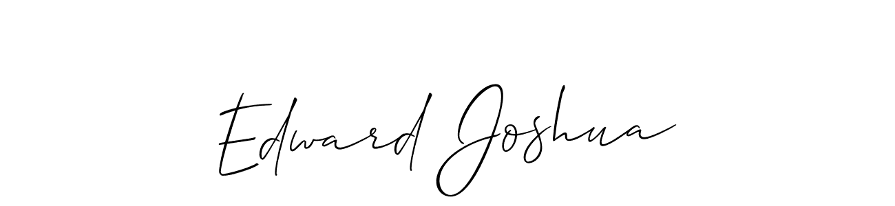 if you are searching for the best signature style for your name Edward Joshua. so please give up your signature search. here we have designed multiple signature styles  using Allison_Script. Edward Joshua signature style 2 images and pictures png