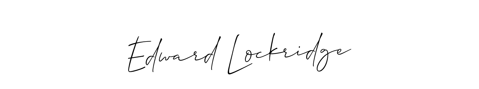Once you've used our free online signature maker to create your best signature Allison_Script style, it's time to enjoy all of the benefits that Edward Lockridge name signing documents. Edward Lockridge signature style 2 images and pictures png