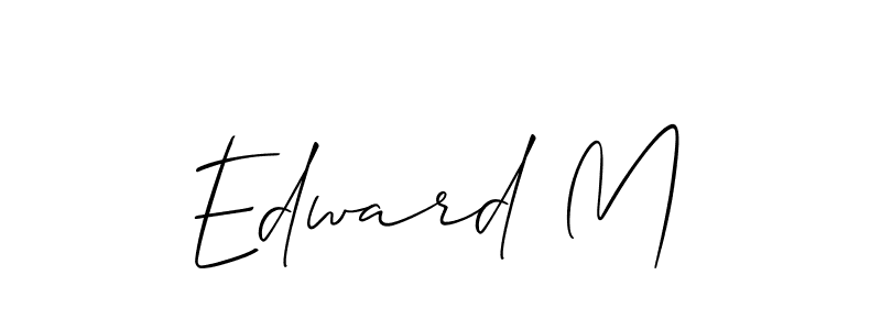 if you are searching for the best signature style for your name Edward M. so please give up your signature search. here we have designed multiple signature styles  using Allison_Script. Edward M signature style 2 images and pictures png
