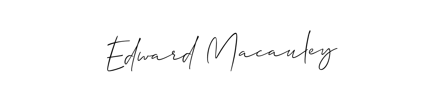 Create a beautiful signature design for name Edward Macauley. With this signature (Allison_Script) fonts, you can make a handwritten signature for free. Edward Macauley signature style 2 images and pictures png