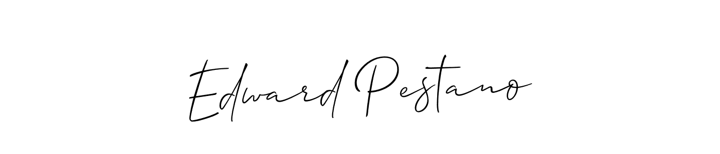 Make a beautiful signature design for name Edward Pestano. With this signature (Allison_Script) style, you can create a handwritten signature for free. Edward Pestano signature style 2 images and pictures png