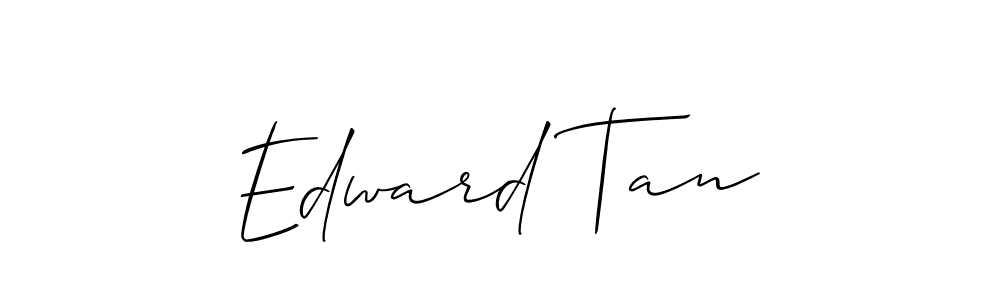 Make a beautiful signature design for name Edward Tan. With this signature (Allison_Script) style, you can create a handwritten signature for free. Edward Tan signature style 2 images and pictures png
