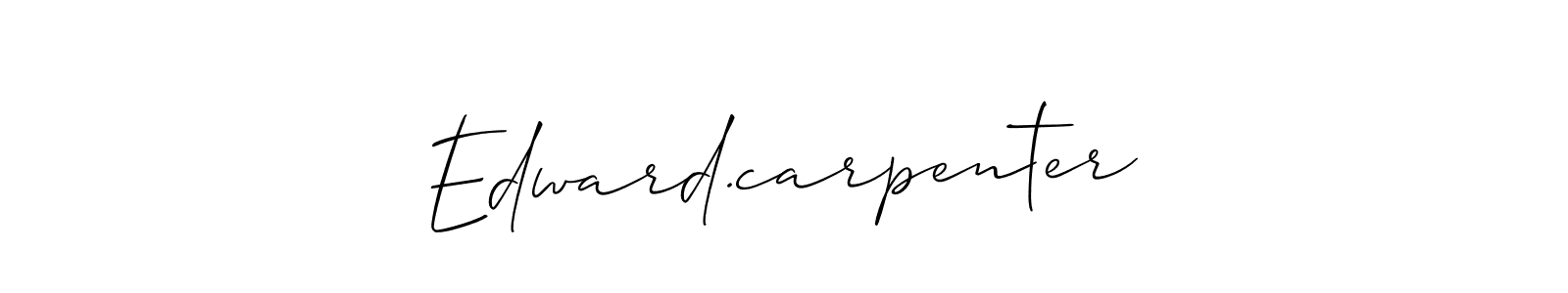 Best and Professional Signature Style for Edward.carpenter. Allison_Script Best Signature Style Collection. Edward.carpenter signature style 2 images and pictures png