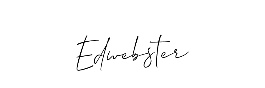 Create a beautiful signature design for name Edwebster. With this signature (Allison_Script) fonts, you can make a handwritten signature for free. Edwebster signature style 2 images and pictures png