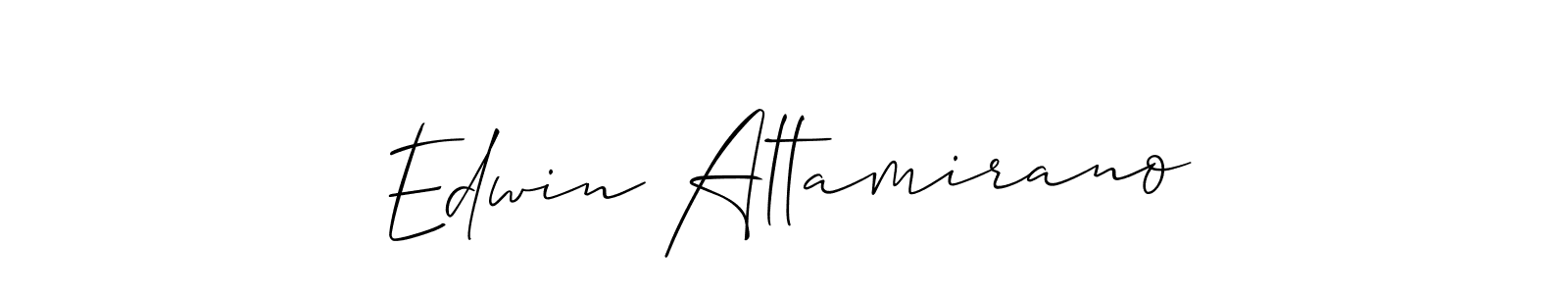 How to make Edwin Altamirano signature? Allison_Script is a professional autograph style. Create handwritten signature for Edwin Altamirano name. Edwin Altamirano signature style 2 images and pictures png