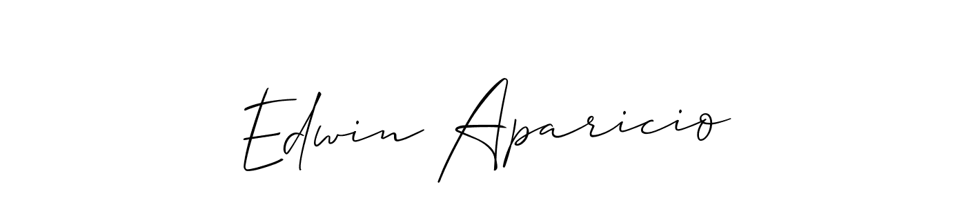 Best and Professional Signature Style for Edwin Aparicio. Allison_Script Best Signature Style Collection. Edwin Aparicio signature style 2 images and pictures png