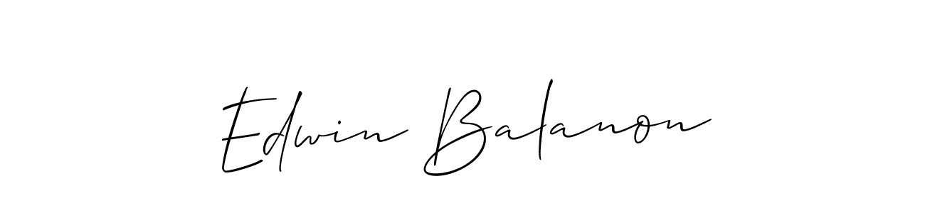 Best and Professional Signature Style for Edwin Balanon. Allison_Script Best Signature Style Collection. Edwin Balanon signature style 2 images and pictures png