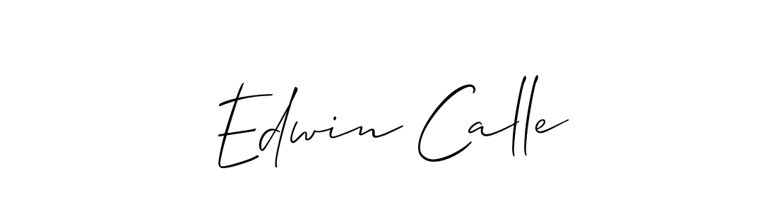 Design your own signature with our free online signature maker. With this signature software, you can create a handwritten (Allison_Script) signature for name Edwin Calle. Edwin Calle signature style 2 images and pictures png