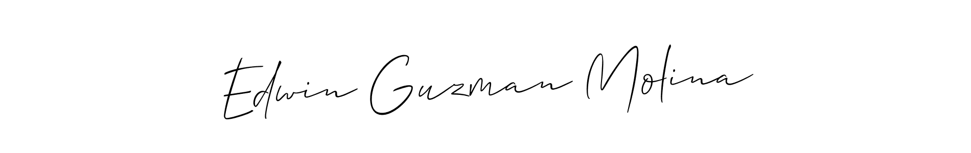 Once you've used our free online signature maker to create your best signature Allison_Script style, it's time to enjoy all of the benefits that Edwin Guzman Molina name signing documents. Edwin Guzman Molina signature style 2 images and pictures png