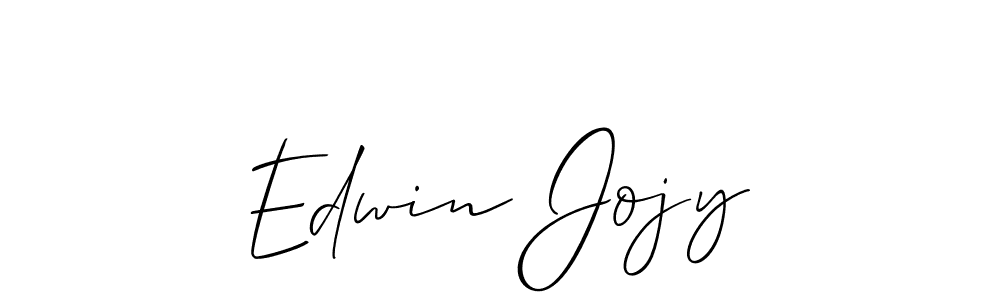 Design your own signature with our free online signature maker. With this signature software, you can create a handwritten (Allison_Script) signature for name Edwin Jojy. Edwin Jojy signature style 2 images and pictures png