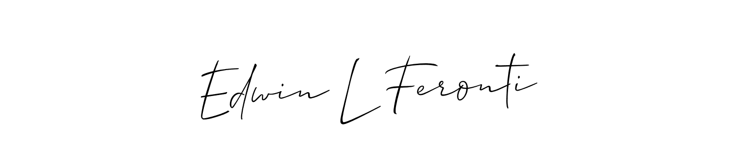 You can use this online signature creator to create a handwritten signature for the name Edwin L Feronti. This is the best online autograph maker. Edwin L Feronti signature style 2 images and pictures png