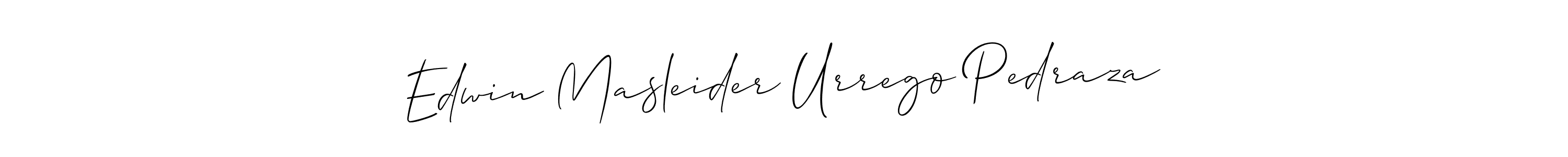 Design your own signature with our free online signature maker. With this signature software, you can create a handwritten (Allison_Script) signature for name Edwin Masleider Urrego Pedraza. Edwin Masleider Urrego Pedraza signature style 2 images and pictures png