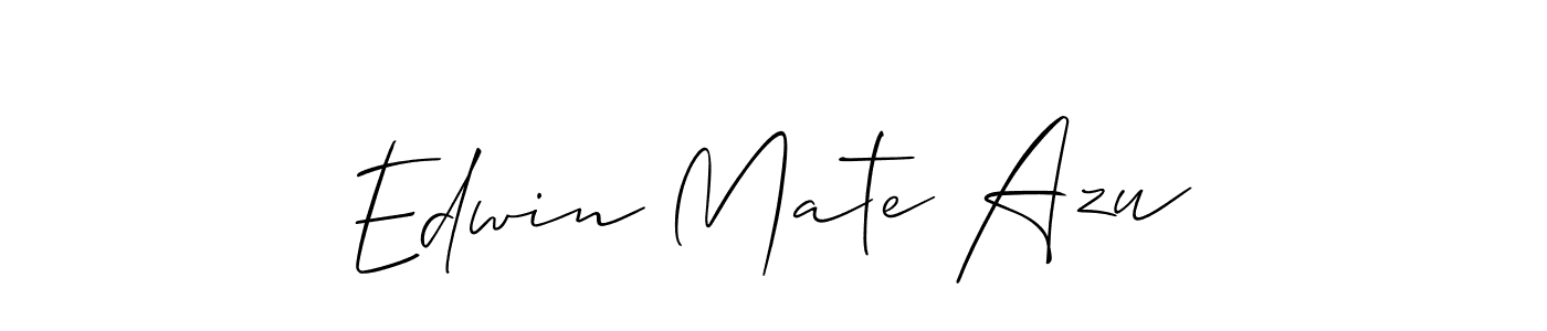 Create a beautiful signature design for name Edwin Mate Azu. With this signature (Allison_Script) fonts, you can make a handwritten signature for free. Edwin Mate Azu signature style 2 images and pictures png