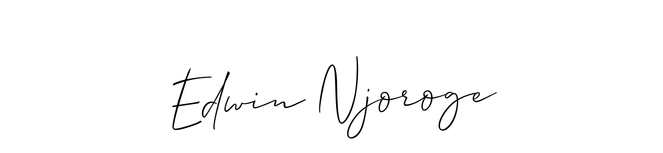 if you are searching for the best signature style for your name Edwin Njoroge. so please give up your signature search. here we have designed multiple signature styles  using Allison_Script. Edwin Njoroge signature style 2 images and pictures png