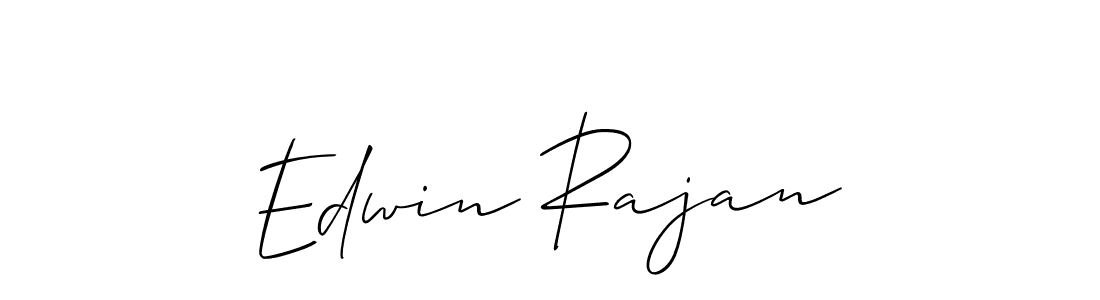 This is the best signature style for the Edwin Rajan name. Also you like these signature font (Allison_Script). Mix name signature. Edwin Rajan signature style 2 images and pictures png