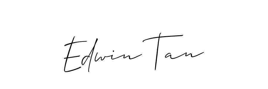 Use a signature maker to create a handwritten signature online. With this signature software, you can design (Allison_Script) your own signature for name Edwin Tan. Edwin Tan signature style 2 images and pictures png