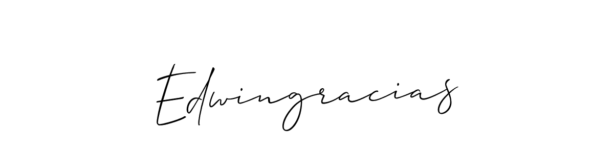 Edwingracias stylish signature style. Best Handwritten Sign (Allison_Script) for my name. Handwritten Signature Collection Ideas for my name Edwingracias. Edwingracias signature style 2 images and pictures png