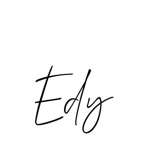 Make a short Edy signature style. Manage your documents anywhere anytime using Allison_Script. Create and add eSignatures, submit forms, share and send files easily. Edy signature style 2 images and pictures png