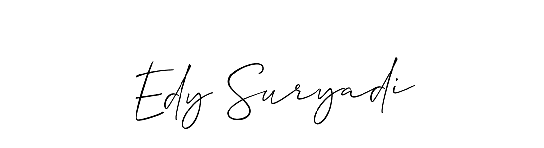 The best way (Allison_Script) to make a short signature is to pick only two or three words in your name. The name Edy Suryadi include a total of six letters. For converting this name. Edy Suryadi signature style 2 images and pictures png