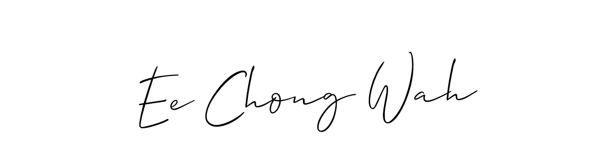 Make a short Ee Chong Wah signature style. Manage your documents anywhere anytime using Allison_Script. Create and add eSignatures, submit forms, share and send files easily. Ee Chong Wah signature style 2 images and pictures png